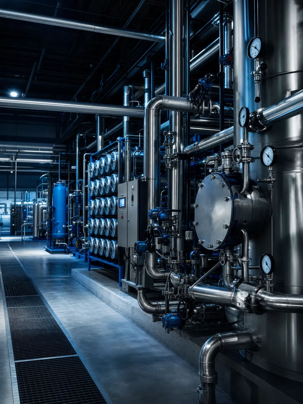 Industrial water treatment facility